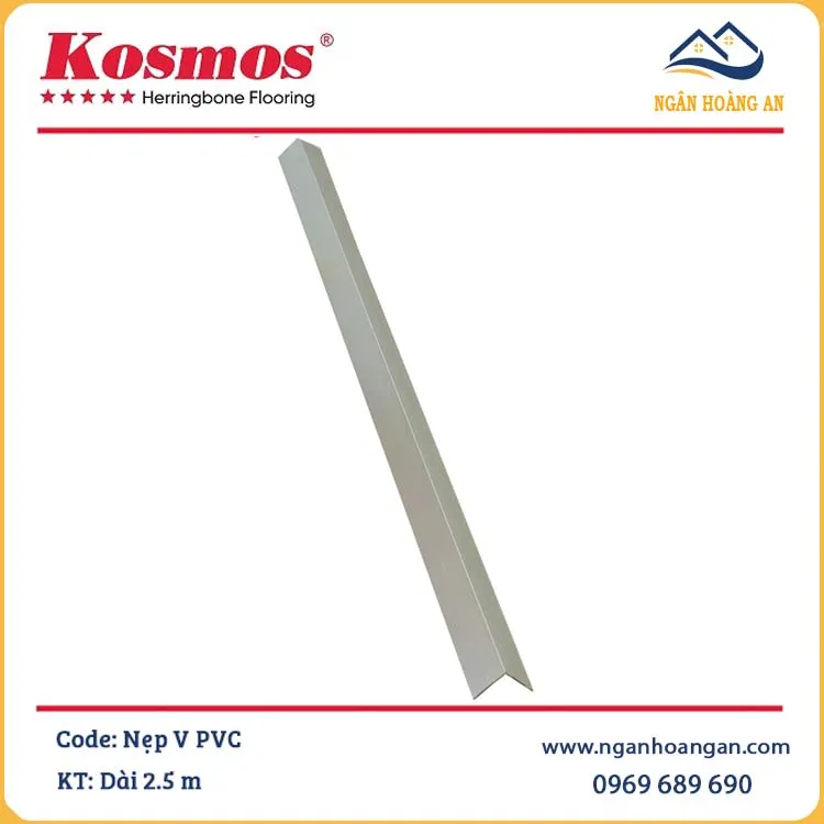 Phụ Kiện Nẹp Nhôm Trang Trí Ốp Tấm PVC Giả Đá Màu Bạc